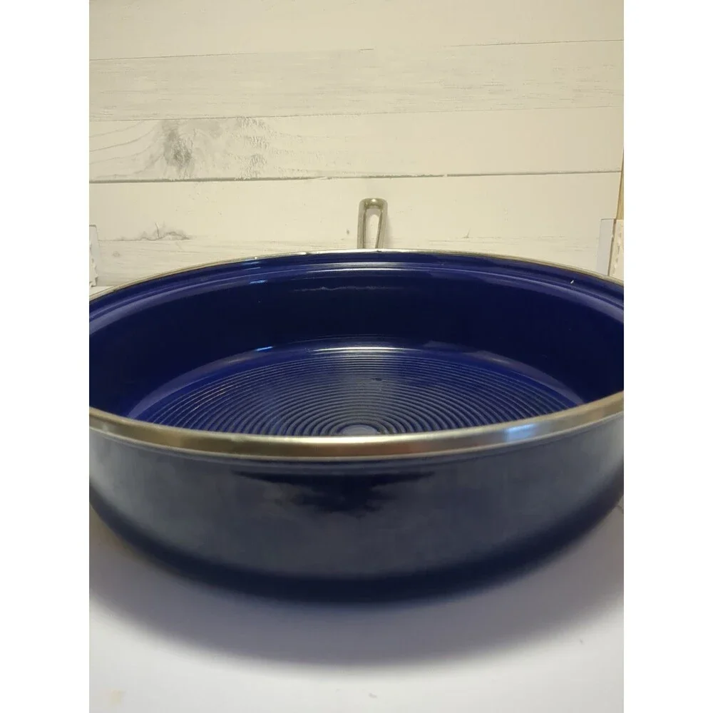 Vintage Chantal Cobalt Blue Enamel Steel 11.25